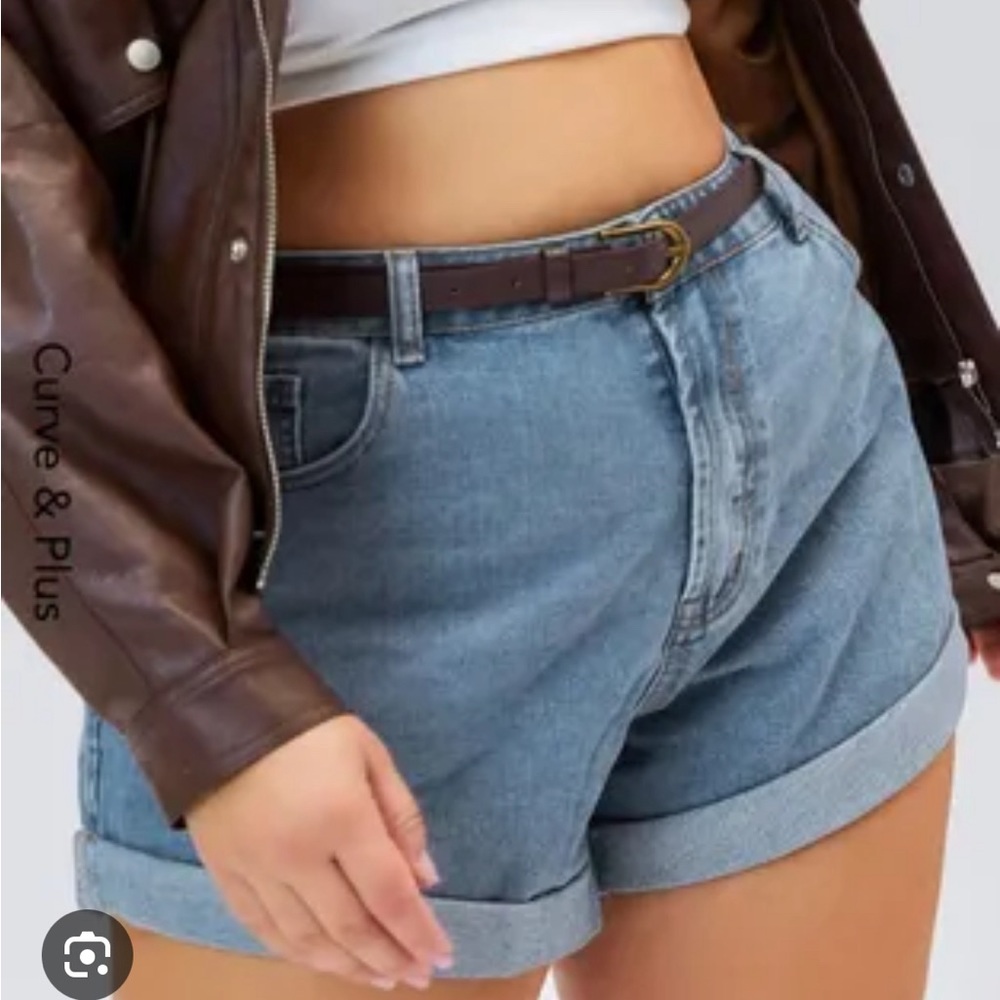 Cider denim shorts with belt - NWT size 4X (US 20)
